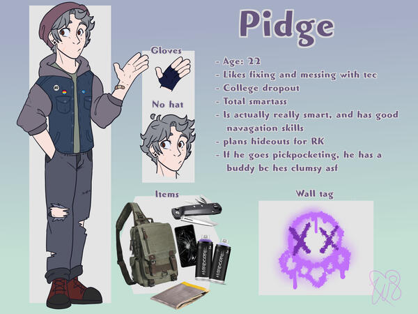 Oc Pidge Refrence sheet